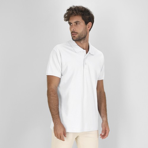 Polo Adulte Blanc Chaplin - 2