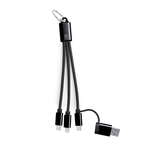 black Cable Cargador Bikoc