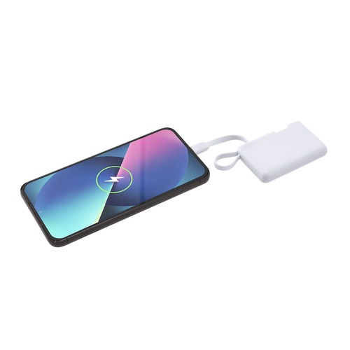 white Power Bank Brandin