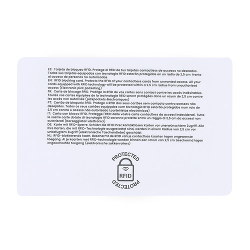white Tarjeta RFID Fatton
