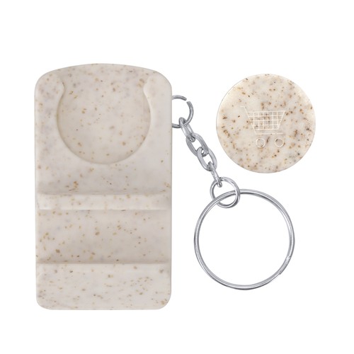 natural Llavero Moneda Soporte Lansan