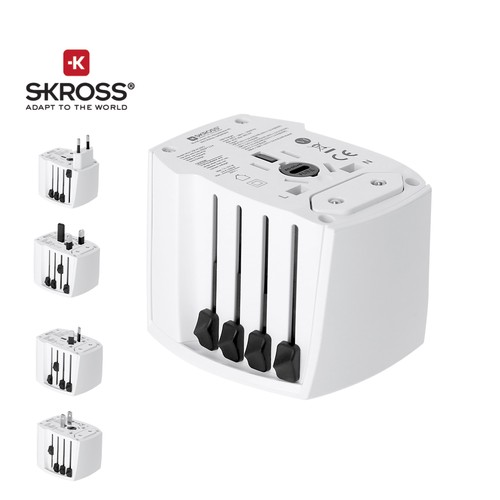 ADAPTADOR VIAJE UNIVERSAL SKROSS MUV USB 30W PD
