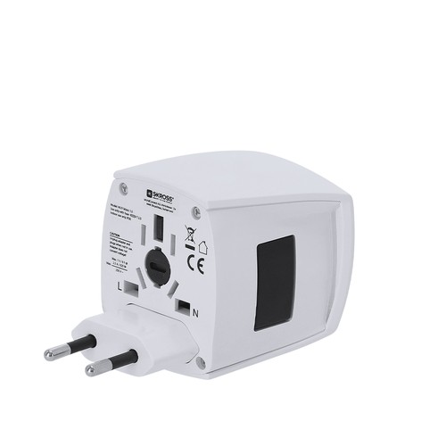 white Adaptador Viaje Universal Skross MUV MICRO