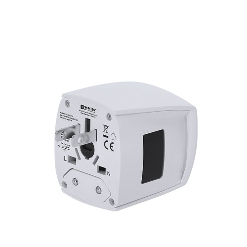 white Adaptador Viaje Universal Skross MUV MICRO