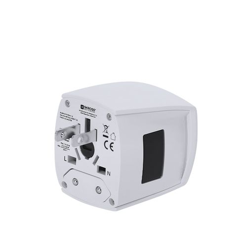 white Adaptador Viaje Universal Skross MUV MICRO
