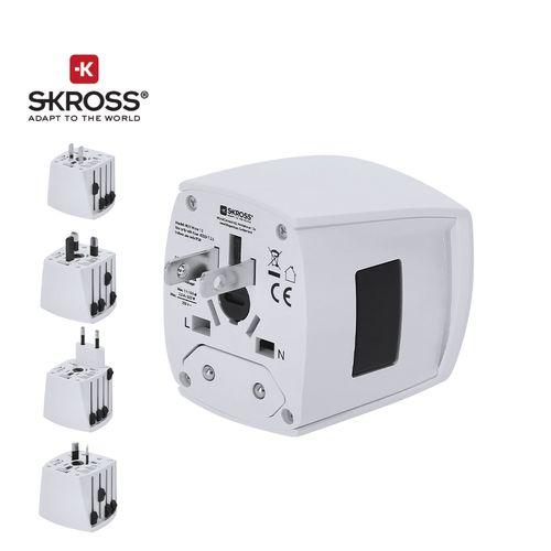 white Adaptador Viaje Universal Skross MUV MICRO