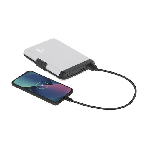 plateado Tarjetero Power Bank Chefler