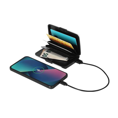 plateado Tarjetero Power Bank Chefler