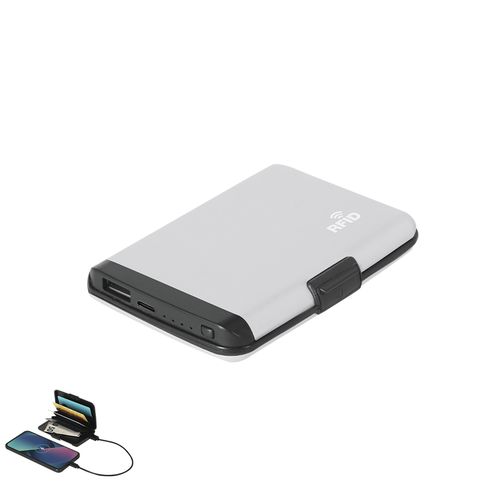 plateado Tarjetero Power Bank Chefler