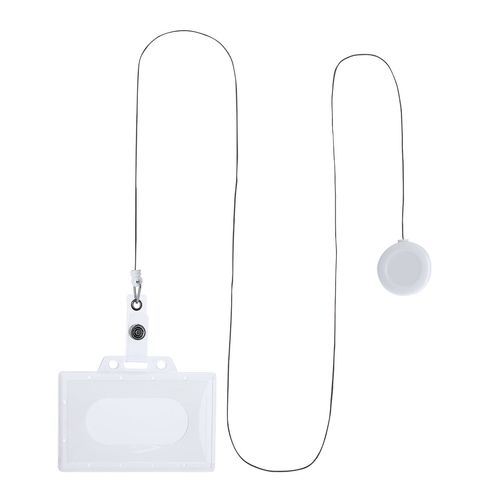 white Identificador Lanyard Blaires