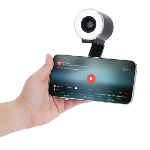 black Anillo de Luz Ventilador Tangix