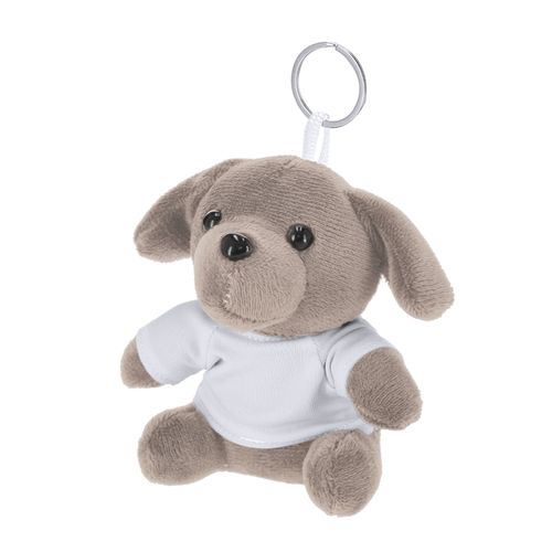white Llavero Peluche Vireo