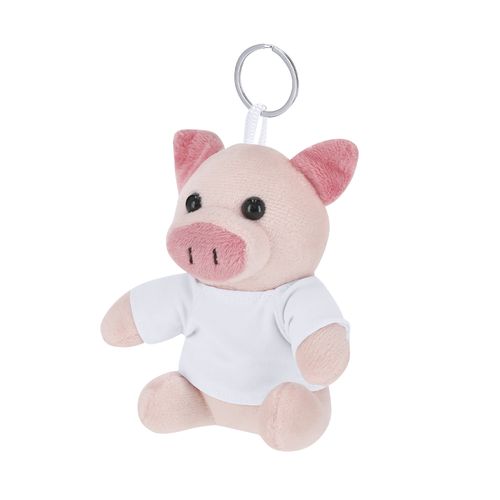 white Llavero Peluche Cernil