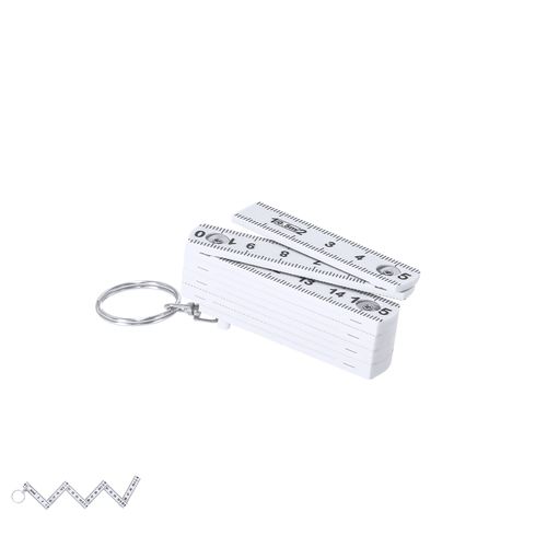 white Llavero Regla Qivan