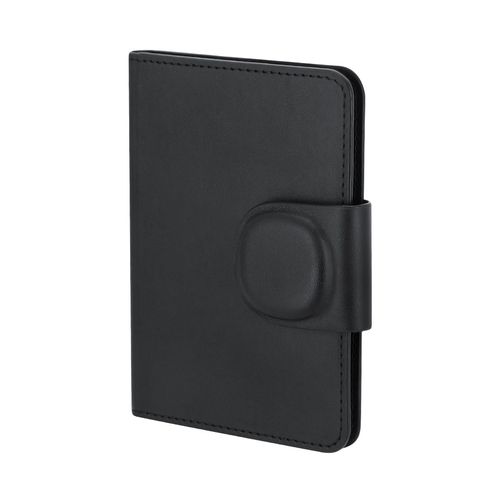 black Funda Pasaporte Localizador Rebec