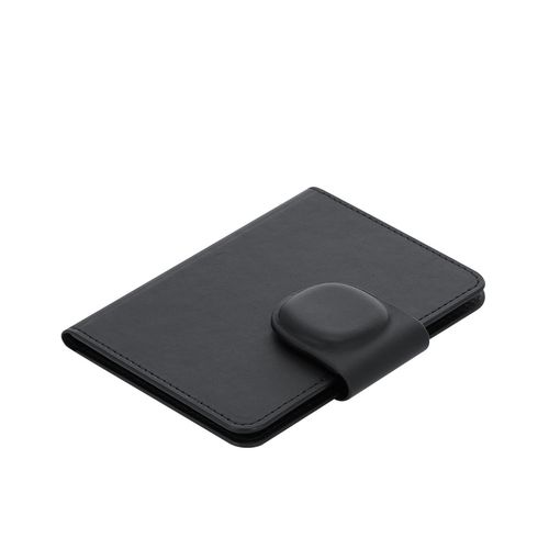 black Funda Pasaporte Localizador Rebec