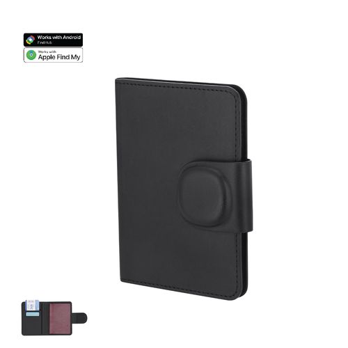 black Funda Pasaporte Localizador Rebec