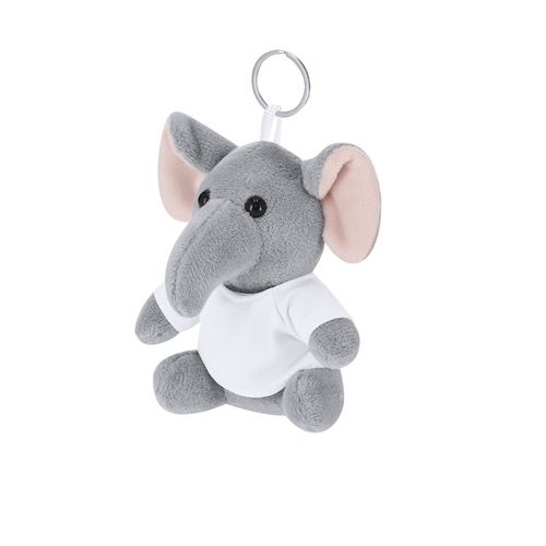white Llavero Peluche Gunnin