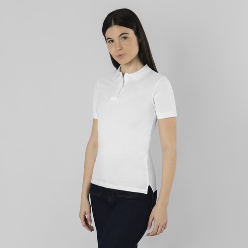 white Polo Mujer Blanco Charles
