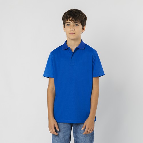 black Polo Niño Tecnic Plus