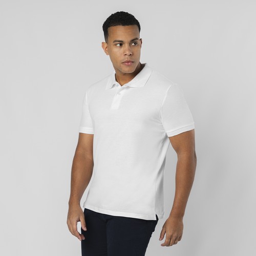 white Polo Adulto Blanco Charles