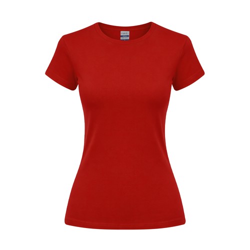 red Camiseta Mujer Color Epika
