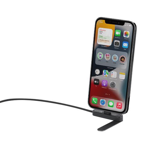black Cable Cargador Soporte Zynix