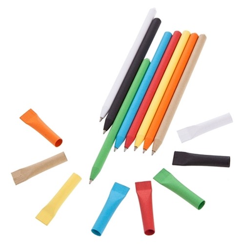 Stylo bille en papier avec capuchon | Debra thumbnail 4