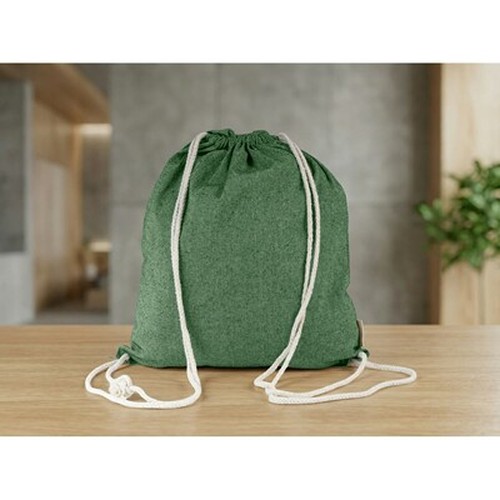 Sac en coton recyclé 2 en 1, sac à cordon et sac shopping | Gondulfo thumbnail 5