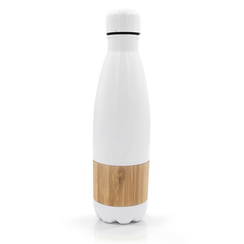 Bouteille isotherme 500 ml avec élément en bambou | Blake