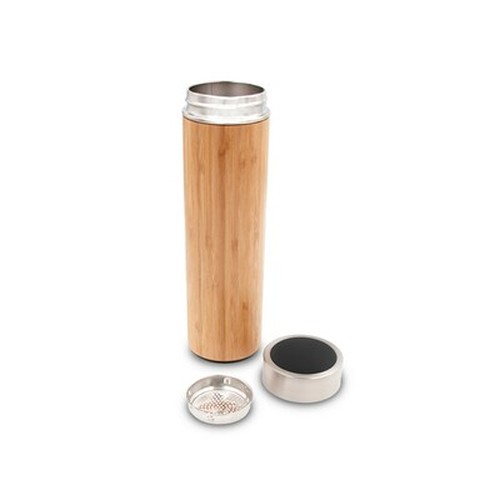 Thermos en bambou 500 ml avec infuseur et affichage numérique de la température | Georgia thumbnail 5