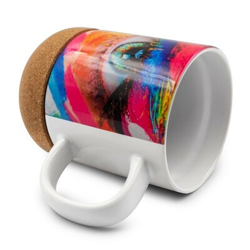 Mug en céramique 370 ml, détail liège | Kate thumbnail 8