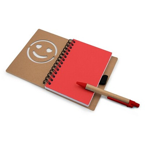 Carnet env. B7 "visage souriant" avec stylo bille | Dylan thumbnail 7