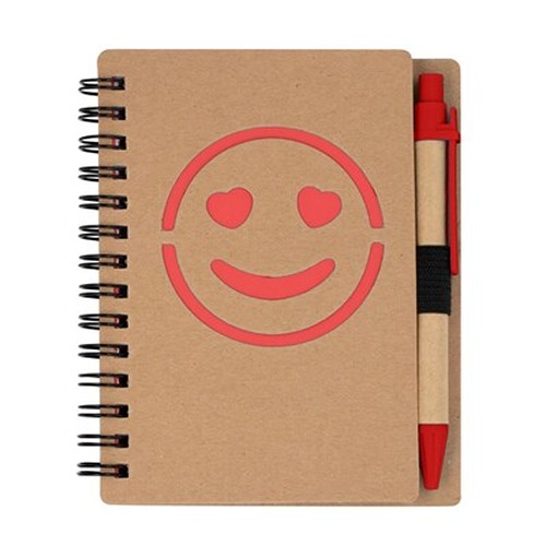 Carnet env. B7 "visage souriant" avec stylo bille | Dylan thumbnail 9