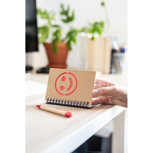 Carnet env. B7 "visage souriant" avec stylo bille | Dylan thumbnail 5