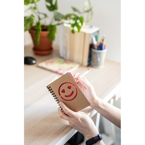 Carnet env. B7 "visage souriant" avec stylo bille | Dylan thumbnail 6