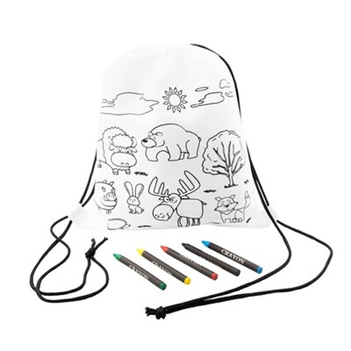 Sac à cordon pour coloriage, crayons | Brody thumbnail 4