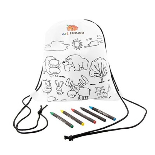 Sac à cordon pour coloriage, crayons | Brody thumbnail 8