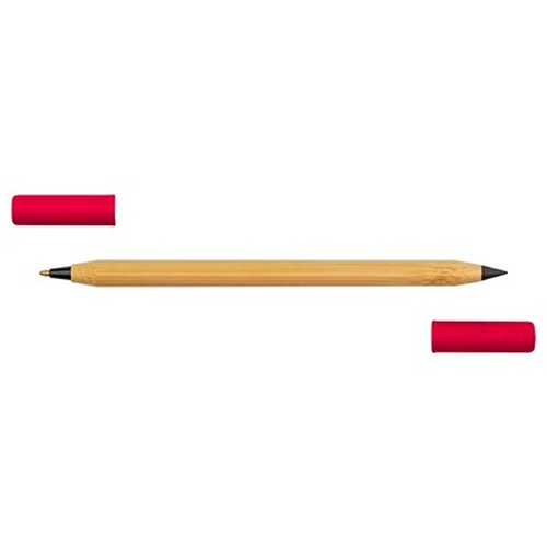 Stylo bille en bambou 2 en 1, crayon "infini" | Mikayla thumbnail 5