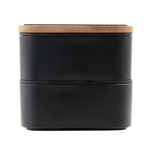 Lunch box 2 en 1, 2x500 ml, couvercle en bambou, couverts | Tijani thumbnail 6