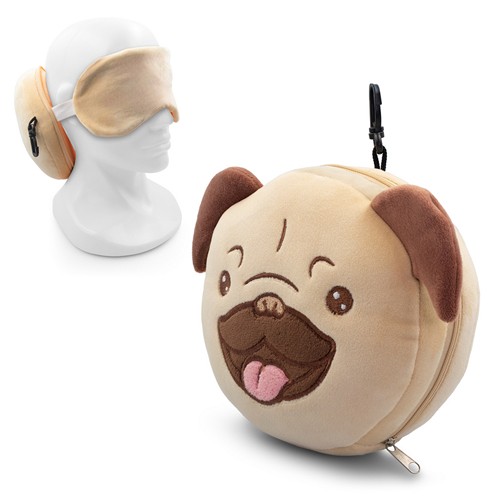Chien en peluche, oreiller de voyage, masque pour les yeux | Atta