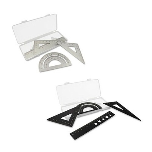 Set scolaire, règle, 2 équerres et rapporteur | Kaulana thumbnail 6