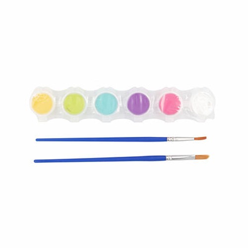 Set de blocs en bois pour la peinture, peintures et 2 pinceaux | Priya thumbnail 5