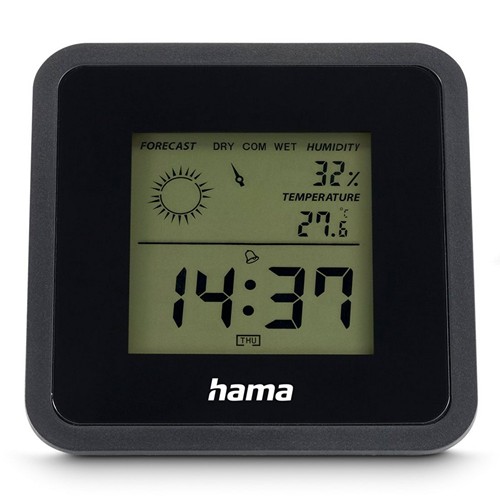 Thermomètre, hygromètre, horloge de bureau Hama Borneo thumbnail 5
