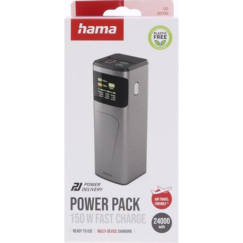 Power Bank 24000 mAh Hama High Power 150W