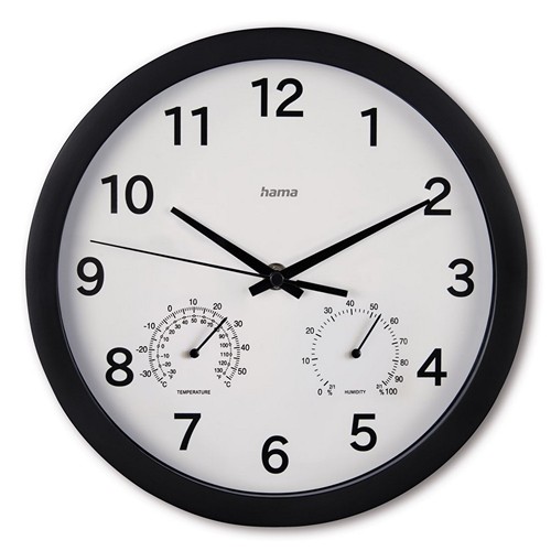 Horloge murale avec thermomètre et hygromètre Hama thumbnail 4