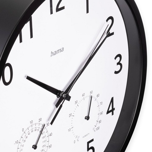 Horloge murale avec thermomètre et hygromètre Hama thumbnail 5