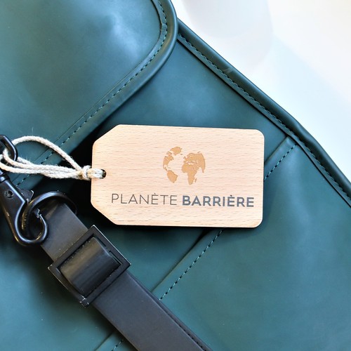 Etiquette de bagage Utopia imprimée sans carte - 12