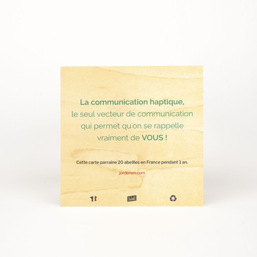 Carte en bois carrée - 2