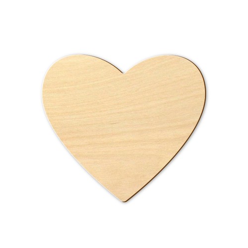 Sticker en bois Woodstick coeur - 2